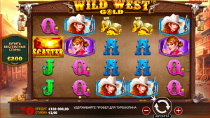 Wild West Gold Интерфейс
