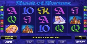 Book of Fortune интерфейс